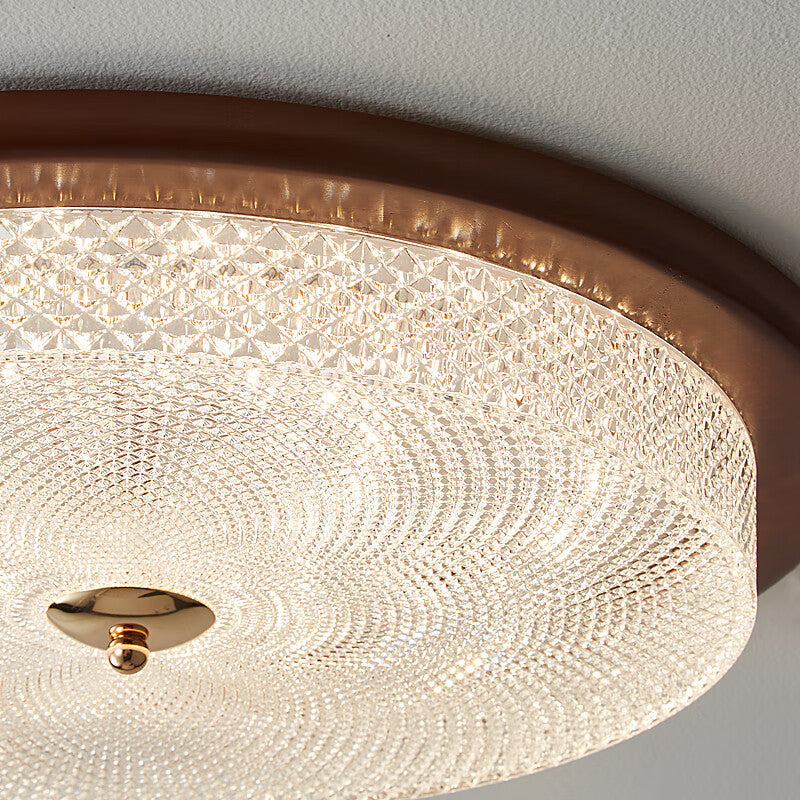 Willbuyshop Vintage Chinese Ceiling Light - Full-Spectrum Eye-Care Walnut Wood