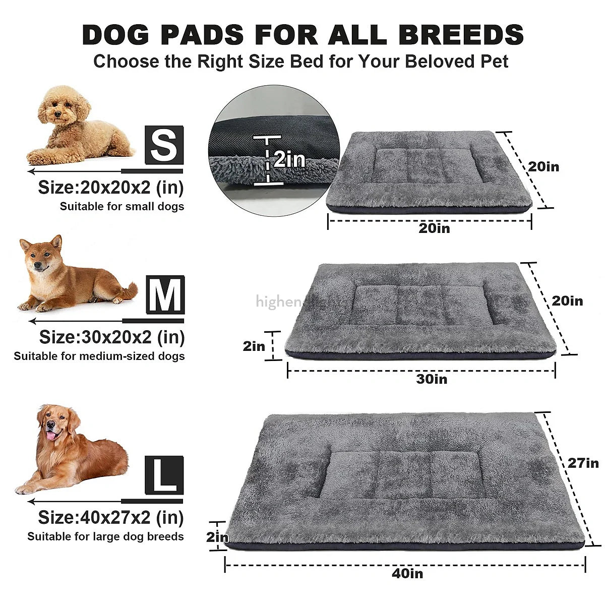Heated Dog Bed with Adjustable Temperature and Washable Cover