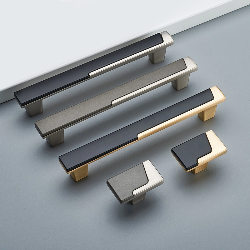Modern Zinc Alloy Removable Cabinet Handles Drawer Pulls