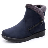 Cozy Comfort Woollen Boots with Side Zipper