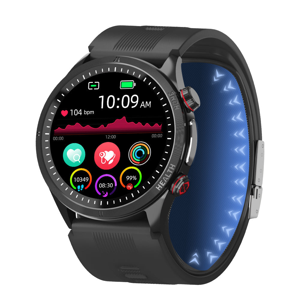 Max 5 High Precision Air Pump Blood Pressure ECG Blood Sugar Blood Oxygen Monitoring SmartWatch