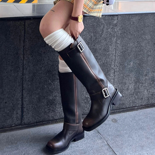 Women's Wide Calf Knee-High Riding Boots