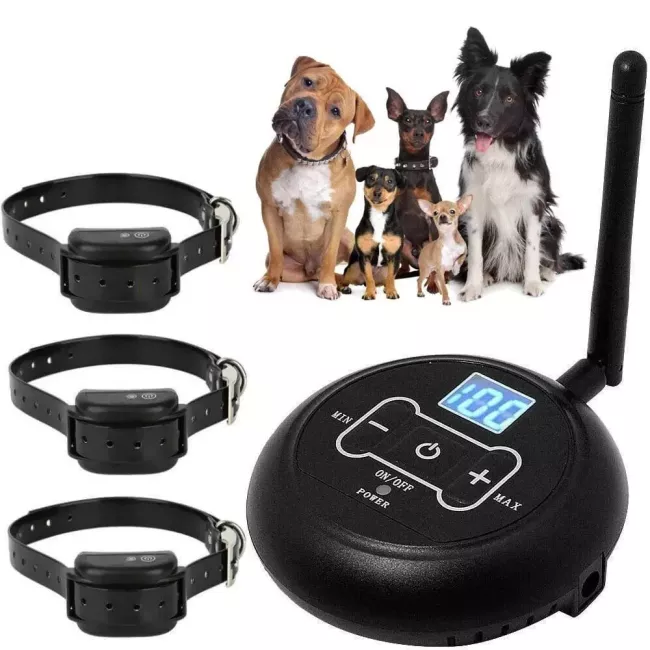 Wireless Electric Dog Fence With Training Shock Collar