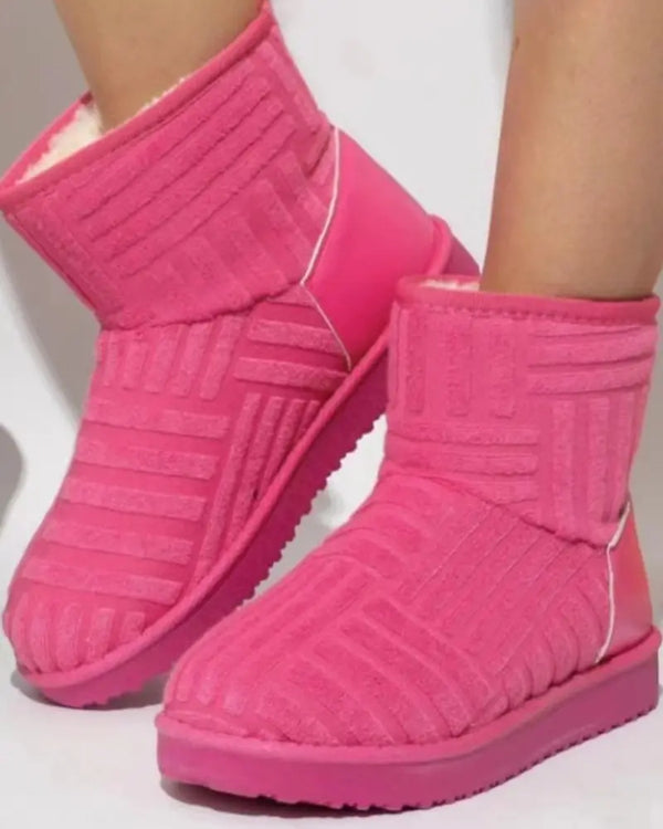 Fuzzy Lined Snow Boots