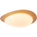 Willbuyshop Pebblestone Ceiling Light - Mid-Century Walnut Wood Style