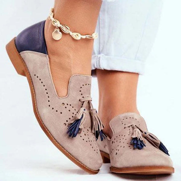 Women's Tassel Round Toe Loafers