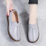 Lightweight Slip-On Flat Shoes with Shock Absorption Sole