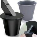 Upgraded Enclosed Grease Bucket with Lid and Reusable Silicone Liner for Pellet Grills