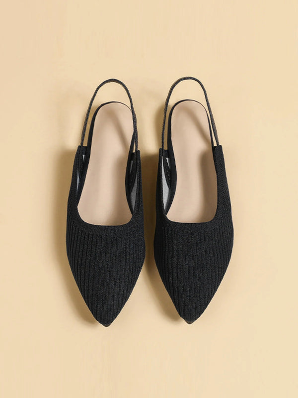 Slingback Pointed-toe Flats