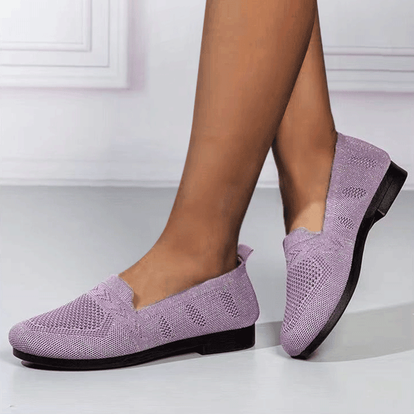 Nanccy Weaving Breathable Loafers  Comfortable Walking Casual Flats Shoes WF04