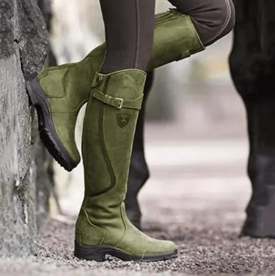 Women’s Waterproof High Heel Riding Boots