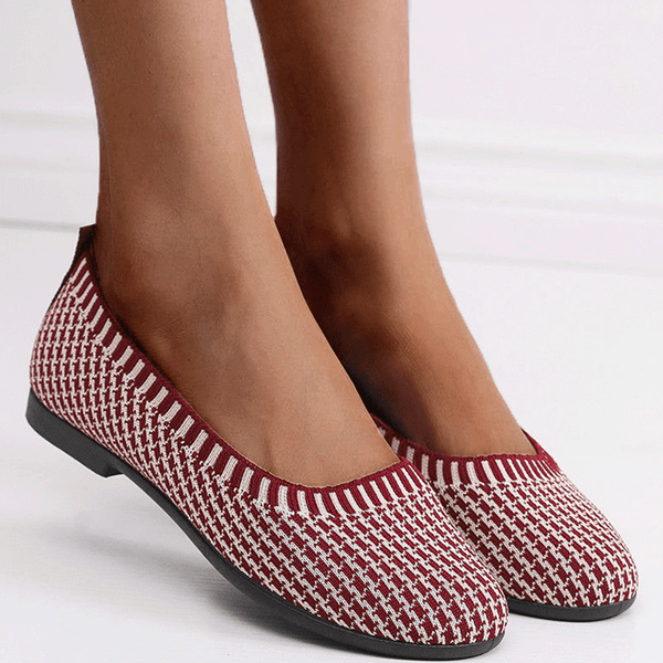 Weaving Breathable Loafers  Comfortable Walking Casual Flats Shoes