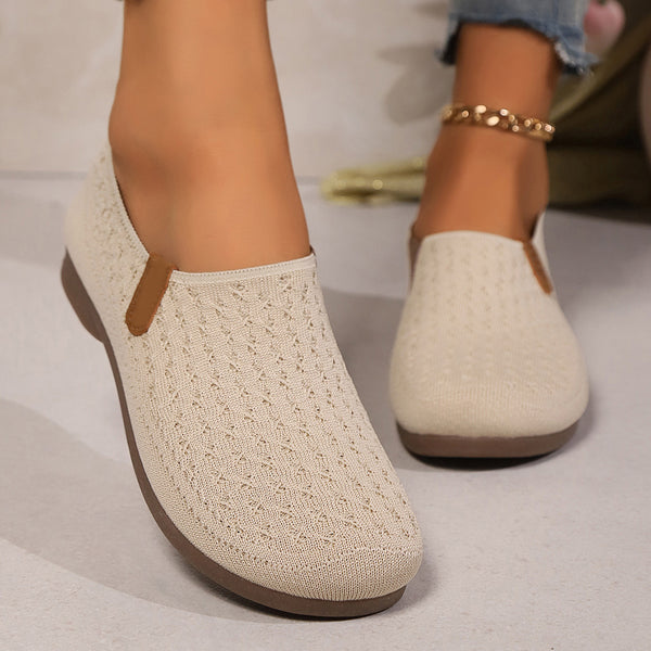 Women's Knitted Breathable Single-layer Shoes Slip-on Shoes
