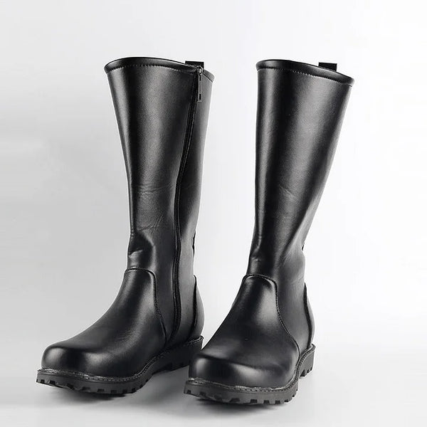 Black Riding Boots Under The Knee