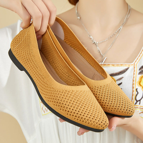 Weaving Breathable Loafers  Comfortable Walking Casual Flats Shoes